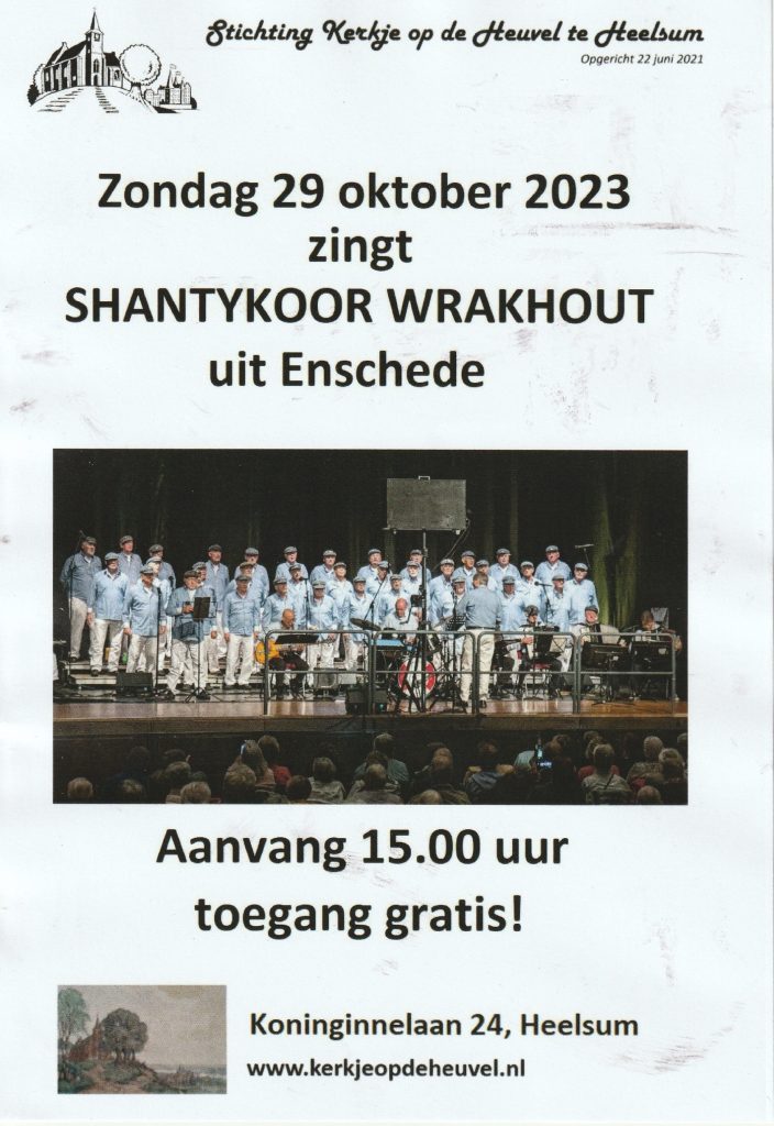 Poster shantykoor Wrakhout