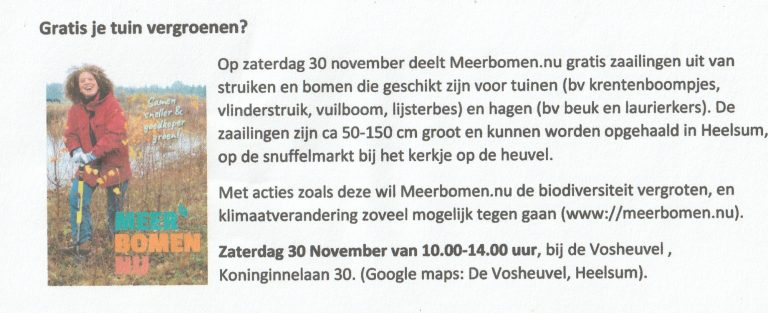 Meer Bomen Nu 30-11-2024