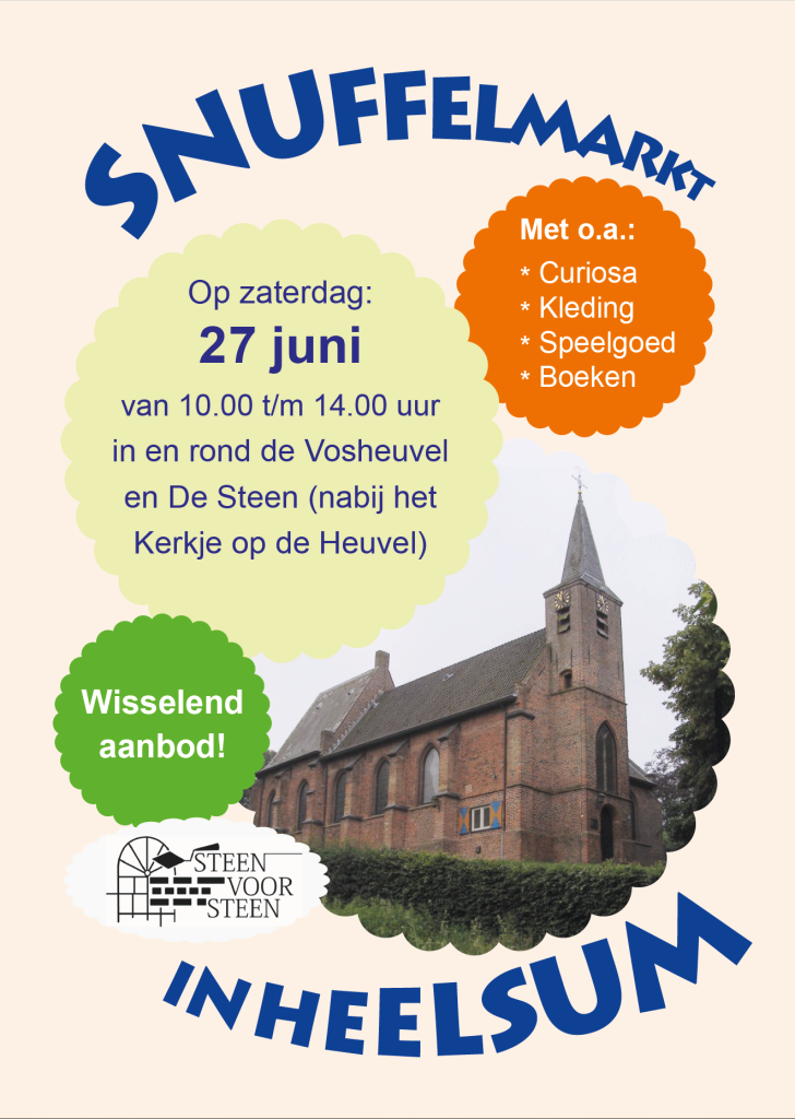 Poster - snuffelmarkt 27 juni 2026