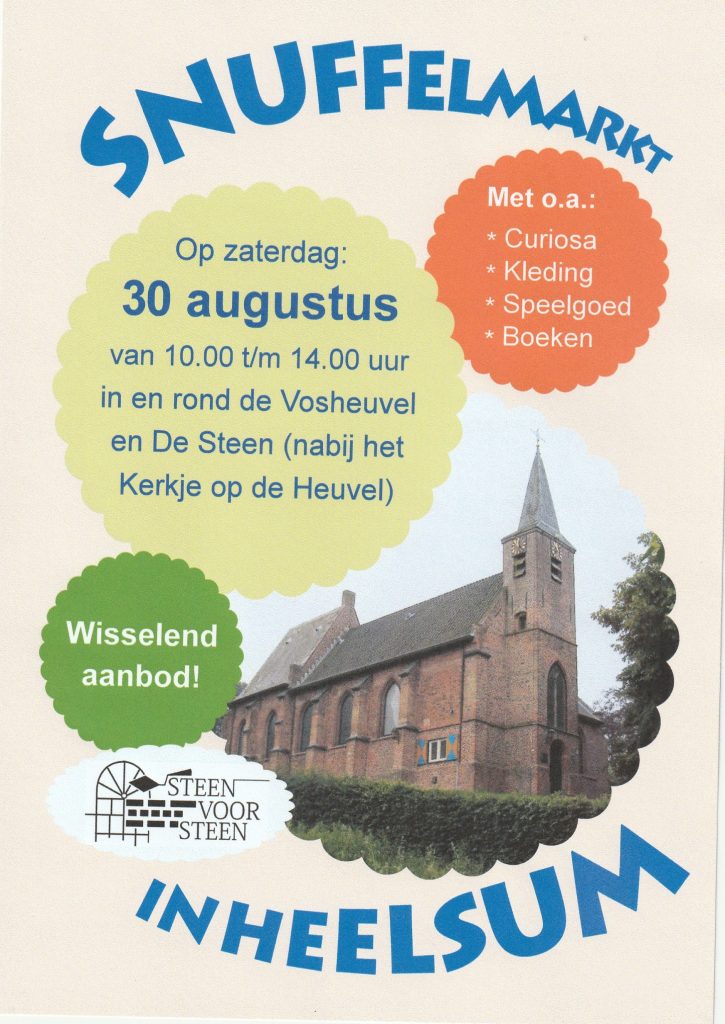 Poster snuffelmarkt 30 augustus