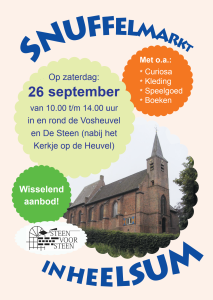 Poster snuffelmarkt 26 september 2026